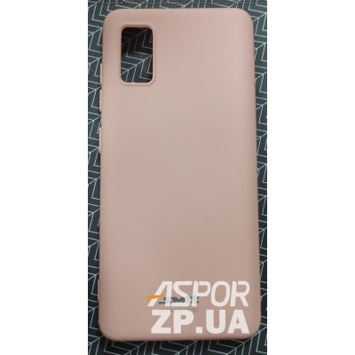 Накладка (з мікрофіброю) Silk SMTT для Samsung A41/A415- рожевий