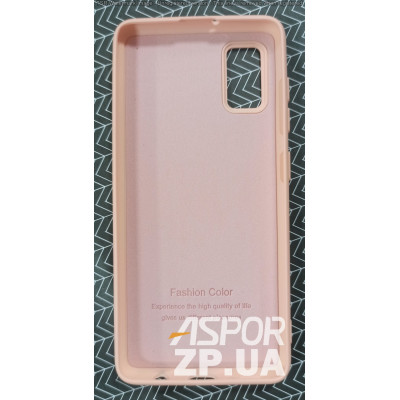 Накладка (з мікрофіброю) Silk SMTT для Samsung A41/A415- рожевий