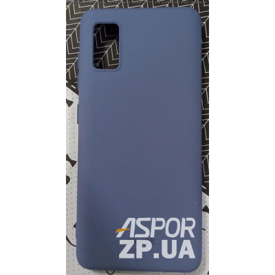 Накладка (з мікрофіброю) Silk SMTT для Samsung A41/A415- сірий- лавандовий