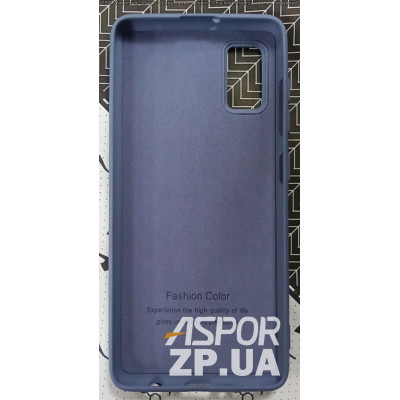 Накладка (з мікрофіброю) Silk SMTT для Samsung A41/A415- сірий- лавандовий