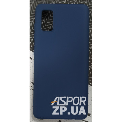 Накладка (з мікрофіброю) Silk SMTT для Samsung A41/A415- синій