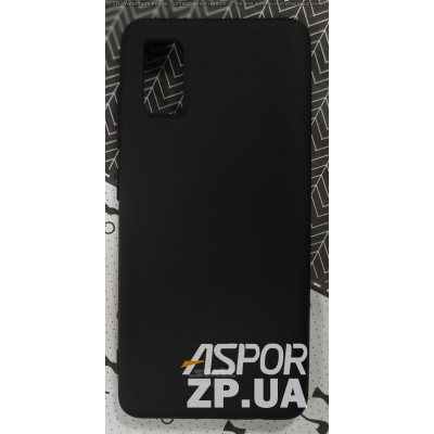 Накладка (з мікрофіброю) Silk SMTT для Samsung A41/A415- чорний