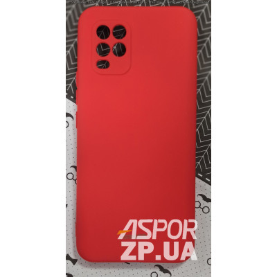Накладка (з мікрофіброю) Silk SMTT для Xiaomi Mi 10 Lite- червоний