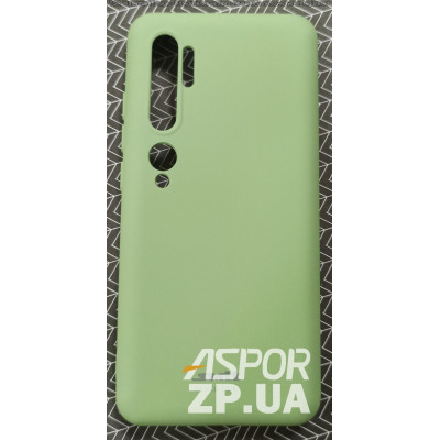 Накладка (з мікрофіброю) Silk SMTT для Xiaomi Mi Note 10/Mi Note 10 Pro- зелений