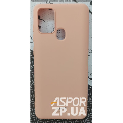 Накладка (з мікрофіброю) Silk SMTT для Samsung A21S/A217- рожевий