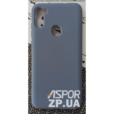 Накладка (з мікрофіброю) Silk SMTT для Samsung M11/M115- сірий- лавандовий