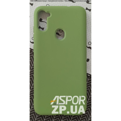 Накладка (з мікрофіброю) Silk SMTT для Samsung M11/M115- зелений