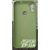 Накладка (з мікрофіброю) Silk SMTT для Samsung M11/M115- зелений