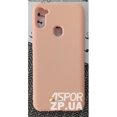 Накладка (з мікрофіброю) Silk SMTT для Samsung M11/M115- рожевий