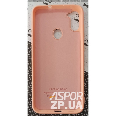 Накладка (з мікрофіброю) Silk SMTT для Samsung M11/M115- рожевий