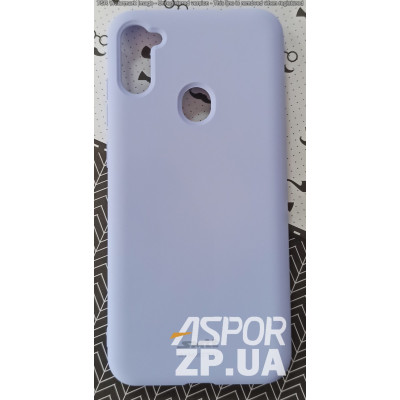 Накладка (з мікрофіброю) Silk SMTT для Samsung M11/M115- бузковий