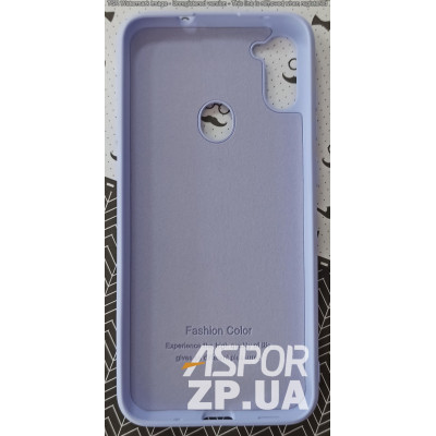 Накладка (з мікрофіброю) Silk SMTT для Samsung M11/M115- бузковий
