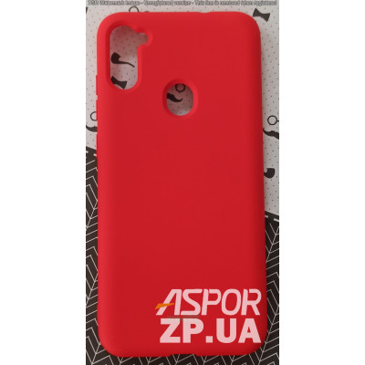 Накладка (з мікрофіброю) Silk SMTT для Samsung M11/M115- червоний