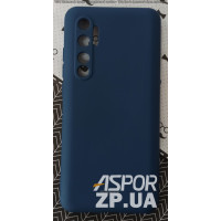 Накладка (з мікрофіброю) Silk SMTT для Xiaomi Mi Note 10 Lite- синій