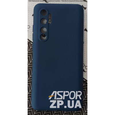 Накладка (з мікрофіброю) Silk SMTT для Xiaomi Mi Note 10 Lite- синій
