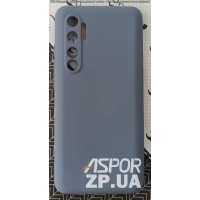Накладка (з мікрофіброю) Silk SMTT для Xiaomi Mi Note 10 Lite- сірий- лавандовий Накладка (з мікрофіброю) Silk SMTT для Xiaomi Mi Note 10 Lite- сірий- лавандовий