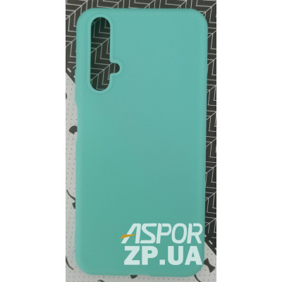 Накладка SMTT Soft Touch для Huawei Nova 5T в тех. упаковці- бірюзовий Накладка SMTT Soft Touch для Huawei Nova 5T в тех. упаковці- бірюзовий