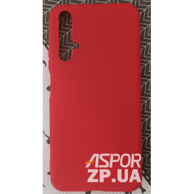 Накладка SMTT Soft Touch для Huawei Nova 5T в тех. упаковці- червоний Накладка SMTT Soft Touch для Huawei Nova 5T в тех. упаковці- червоний
