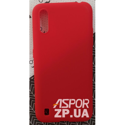 Накладка SMTT Soft Touch для Samsung A01/A015 в тех. упаковці- червоний Накладка SMTT Soft Touch для Samsung A01/A015 в тех. упаковці- червоний