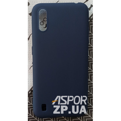 Накладка SMTT Soft Touch для Samsung A01/A015 в тех. упаковці- синій Накладка SMTT Soft Touch для Samsung A01/A015 в тех. упаковці- синій