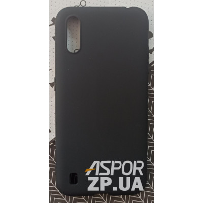Накладка SMTT Soft Touch для Samsung A01/A015 в тех. упаковці- чорний Накладка SMTT Soft Touch для Samsung A01/A015 в тех. упаковці- чорний