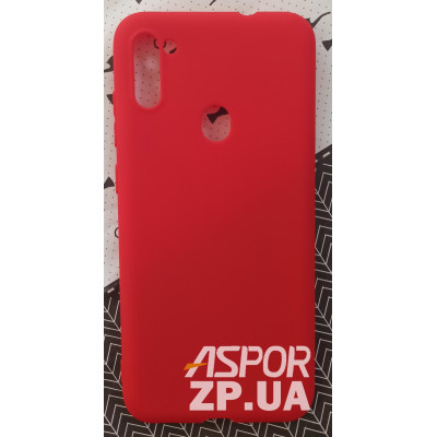 Накладка SMTT Soft Touch для Samsung A11/A115 в тех. упаковці- червоний Накладка SMTT Soft Touch для Samsung A11/A115 в тех. упаковці- червоний