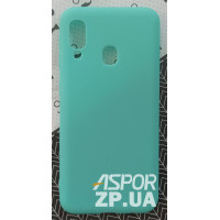 Накладка SMTT Soft Touch для Samsung A20E/A202 в тех. упаковці- бірюзовий Накладка SMTT Soft Touch для Samsung A20E/A202 в тех. упаковці- бірюзовий