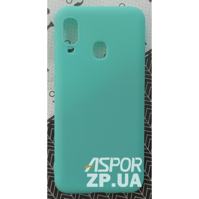 Накладка SMTT Soft Touch для Samsung A20E/A202 в тех. упаковці- бірюзовий Накладка SMTT Soft Touch для Samsung A20E/A202 в тех. упаковці- бірюзовий