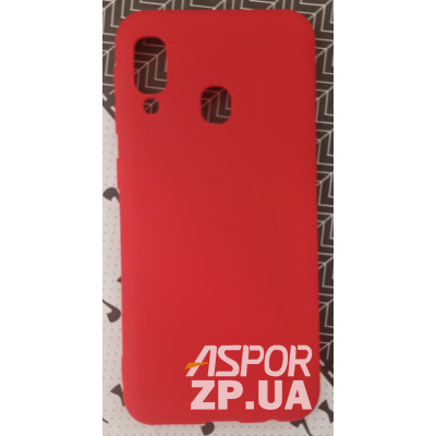 Накладка SMTT Soft Touch для Samsung A20E/A202 в тех. упаковці- червоний Накладка SMTT Soft Touch для Samsung A20E/A202 в тех. упаковці- червоний