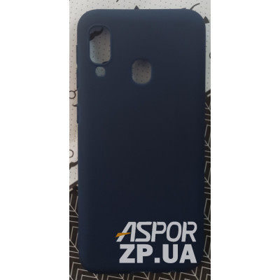 Накладка SMTT Soft Touch для Samsung A20E/A202 в тех. упаковці- синій Накладка SMTT Soft Touch для Samsung A20E/A202 в тех. упаковці- синій