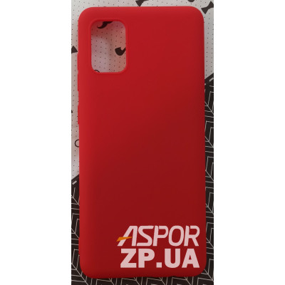 Накладка SMTT Soft Touch для Samsung A31/A315 в тех. упаковці- червоний Накладка SMTT Soft Touch для Samsung A31/A315 в тех. упаковці- червоний