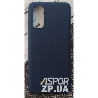 Накладка SMTT Soft Touch для Samsung S20 в тех. упаковці- синій Накладка SMTT Soft Touch для Samsung S20 в тех. упаковці- синій