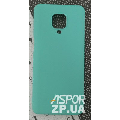 Накладка SMTT Soft Touch для Xiaomi Redmi Note 9 Pro/Note 9S в тех. упаковці- бірюзовий Накладка SMTT Soft Touch для Xiaomi Redmi Note 9 Pro/Note 9S в тех. упаковці- бірюзовий