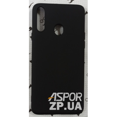 Накладка (з мікрофіброю) Silk SMTT для Samsung A20S/A207- чорний
