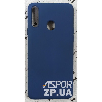 Накладка (з мікрофіброю) Silk SMTT для Samsung A20S/A207- синій