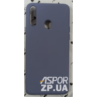 Накладка (з мікрофіброю) Silk SMTT для Samsung A20S/A207- сірий- лавандовий