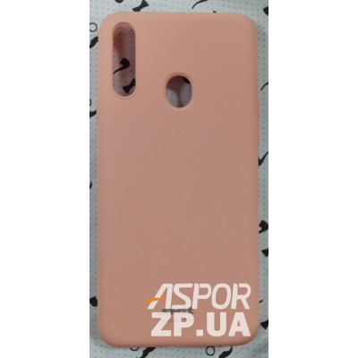 Накладка (з мікрофіброю) Silk SMTT для Samsung A20S/A207- рожевий