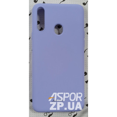 Накладка (з мікрофіброю) Silk SMTT для Samsung A20S/A207- бузковий