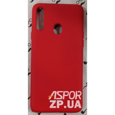 Накладка (з мікрофіброю) Silk SMTT для Samsung A20S/A207- червоний