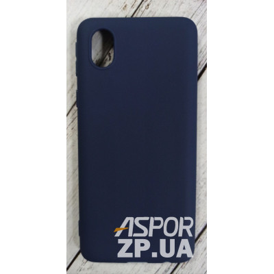 Накладка SMTT Soft Touch для Samsung A01 Core/A013 в тех. упаковці- синій Накладка SMTT Soft Touch для Samsung A01 Core/A013 в тех. упаковці- синій