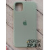 Накладка (з мікрофіброю) Silk Original Full Cover для iPhone 11 Pro Max- №17 блідо- бірюзовий