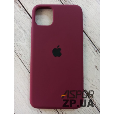 Накладка (з мікрофіброю) Silk Original Full Cover для iPhone 11 Pro Max- №59 бордовий Накладка (з мікрофіброю) Silk Original Full Cover для iPhone 11 Pro Max- №59 бордовий