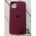 Накладка (з мікрофіброю) Silk Original Full Cover для iPhone 11 Pro Max- №59 бордовий