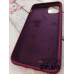 Накладка (з мікрофіброю) Silk Original Full Cover для iPhone 11 Pro Max- №59 бордовий