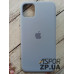 Накладка (з мікрофіброю) Silk Original Full Cover для iPhone 11 Pro Max- №5 блакитний