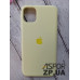 Накладка (з мікрофіброю) Silk Original Full Cover для iPhone 11 Pro Max- №53 жовтий