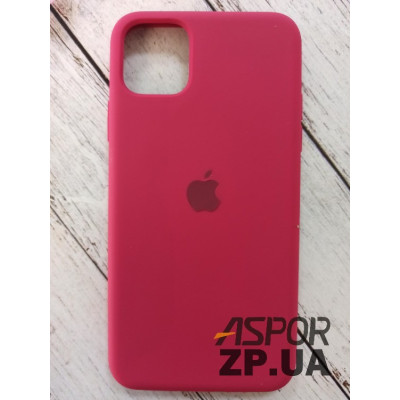 Накладка (з мікрофіброю) Silk Original Full Cover для iPhone 11 Pro Max- №35 світло- бордовий Накладка (з мікрофіброю) Silk Original Full Cover для iPhone 11 Pro Max- №35 світло- бордовий