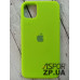 Накладка (з мікрофіброю) Silk Original Full Cover для iPhone 11 Pro Max- №40 світло- салатовий