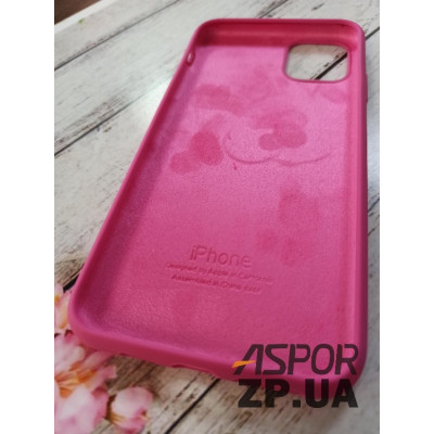 Накладка (з мікрофіброю) Silk Original Full Cover для iPhone 11 Pro Max- №54 сливовий