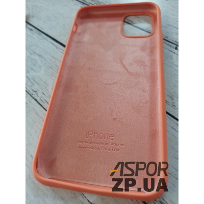 Накладка (з мікрофіброю) Silk Original Full Cover для iPhone 11 Pro Max- №58 темно- помаранчевий